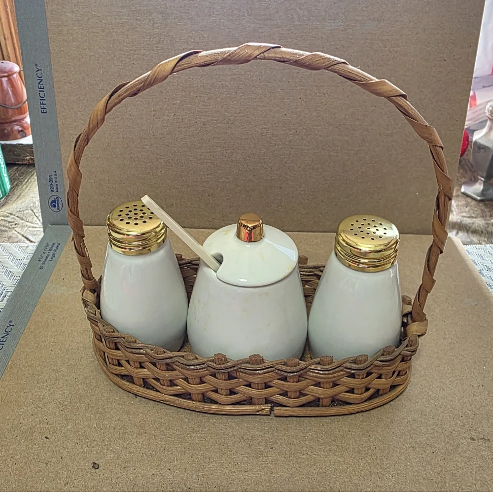 Vintage wicker basket
